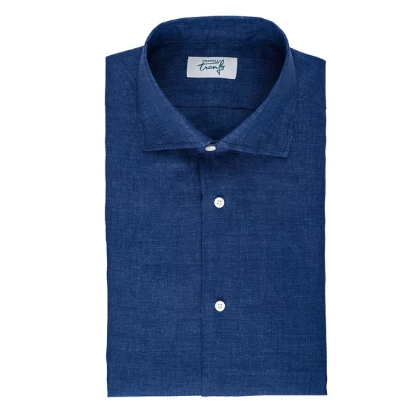 Camicia Lino - Blu