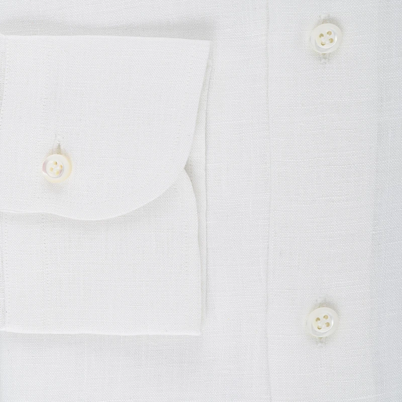 Camicia Lino - Bianco - immagine 3