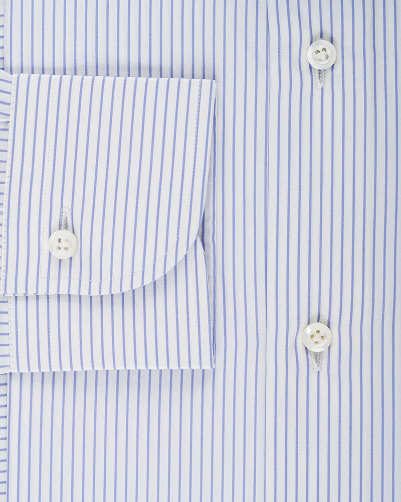 Camicia Cotone - Riga Viola - immagine 3
