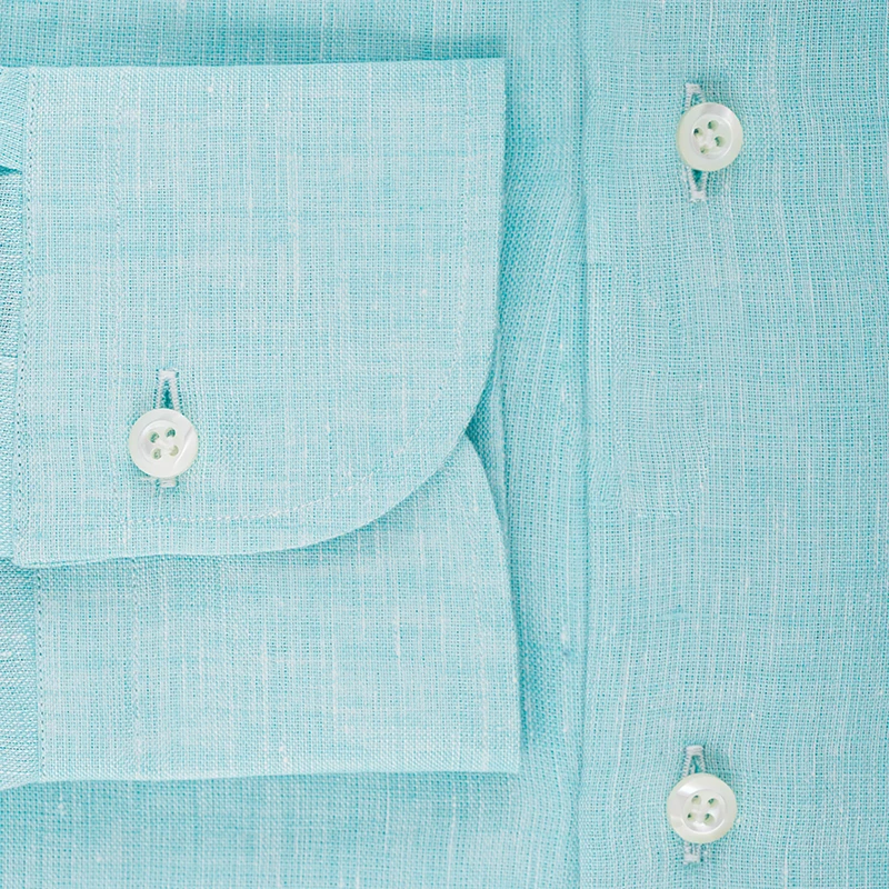 Camicia Lino - VerdeAcqua - immagine 3