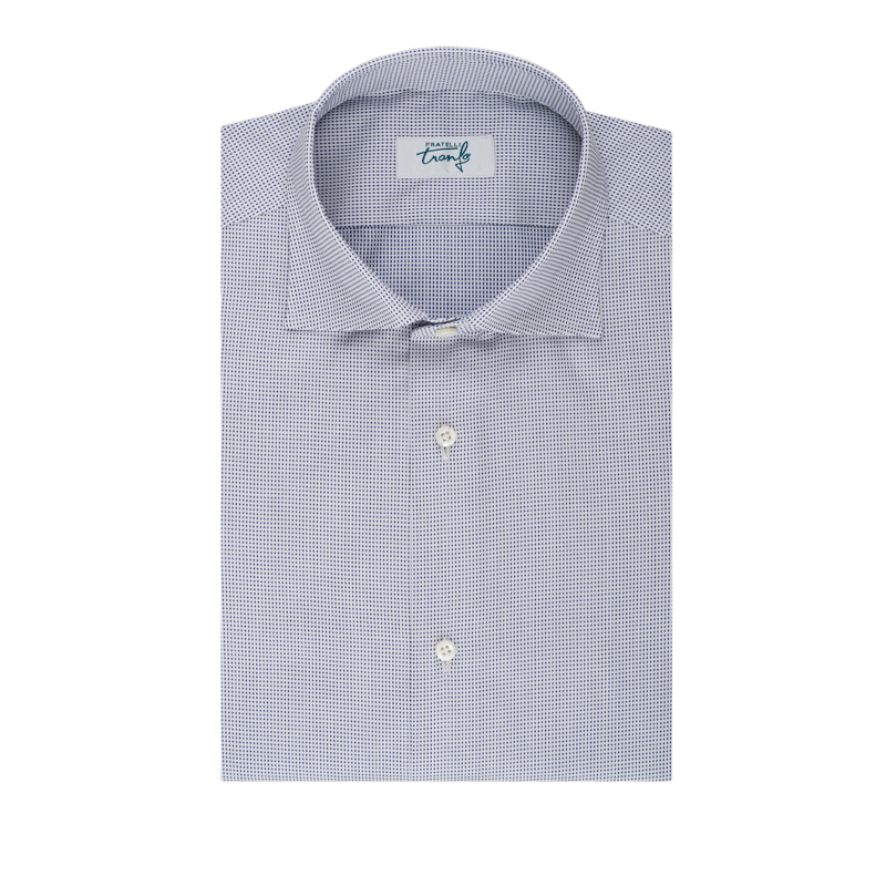 Camicia Cotone - Piquet Punto Blu